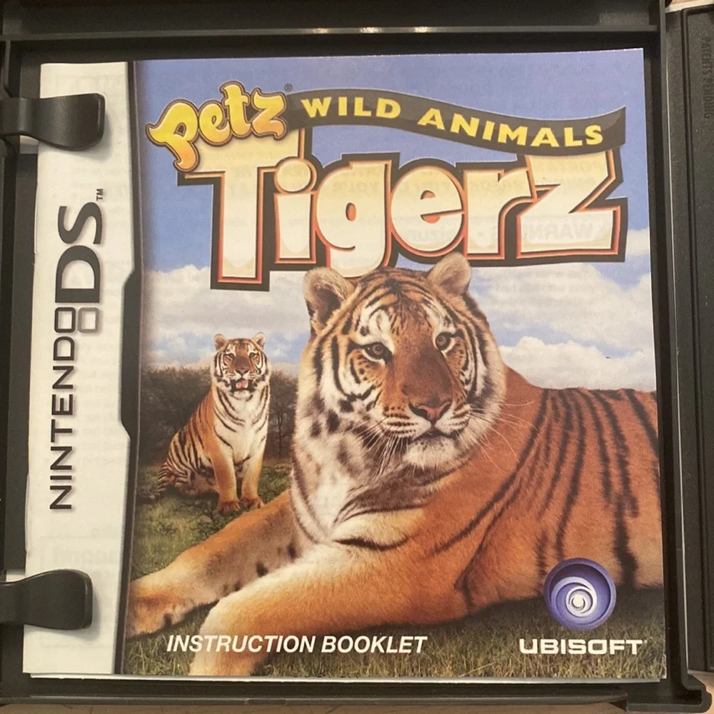Nintendo DS Petz Wild Animals Tigerz game